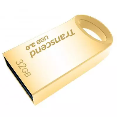 USB флеш накопитель Transcend 32GB JetFlash 710 Metal Gold USB 3.0 (TS32GJF710G) - 1