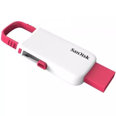 USB флеш накопитель SanDisk 16GB Cruzer U White/Pink USB 2.0 (SDCZ59-016G-B35WP) - 2