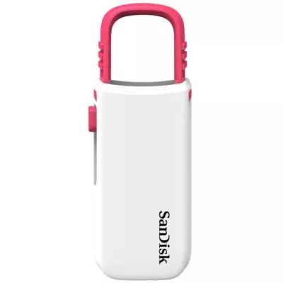 USB флеш накопитель SanDisk 16GB Cruzer U White/Pink USB 2.0 (SDCZ59-016G-B35WP)