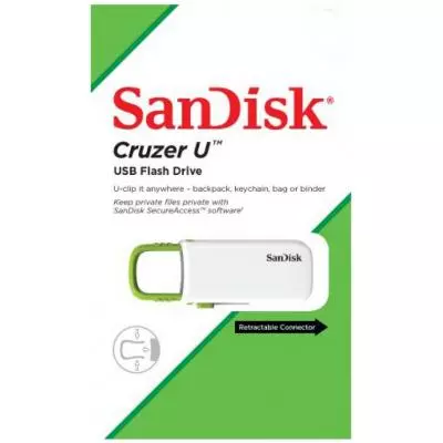 USB флеш накопитель SanDisk 32GB Cruzer U White/Green USB 2.0 (SDCZ59-032G-B35WG) - 3 USB флеш накопитель SanDisk 32GB Cruzer U White/Green USB 2.0 (SDCZ59-032G-B35WG) - 3