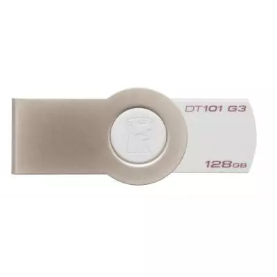 USB флеш накопитель Kingston 128GB DataTraveler 101 G3 White USB 3.0 (DT101G3/128GB)