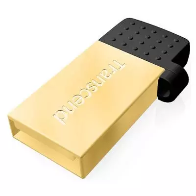USB флеш накопитель Transcend 64Gb JetFlash 380 Gold USB 2.0 (TS64GJF380G) - 3