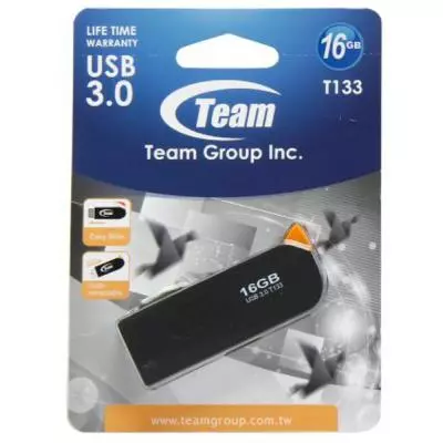 USB флеш накопитель Team 16GB T133 Black USB 3.0 (TT13316GB01) - 4 USB флеш накопитель Team 16GB T133 Black USB 3.0 (TT13316GB01) - 4