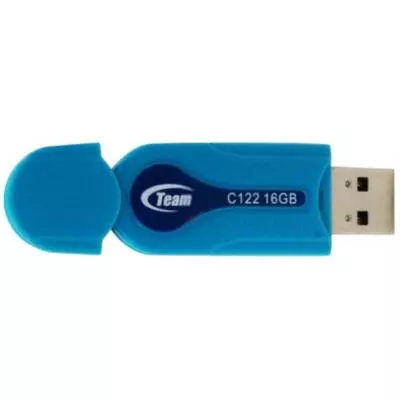 USB флеш накопитель Team 16Gb C122 Blue USB 2.0 (TC12216GL01) - 1 USB флеш накопитель Team 16Gb C122 Blue USB 2.0 (TC12216GL01) - 1