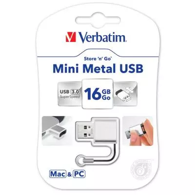 USB флеш накопитель Verbatim 16GB Mini Metal USB 3.0 (49839) - 4