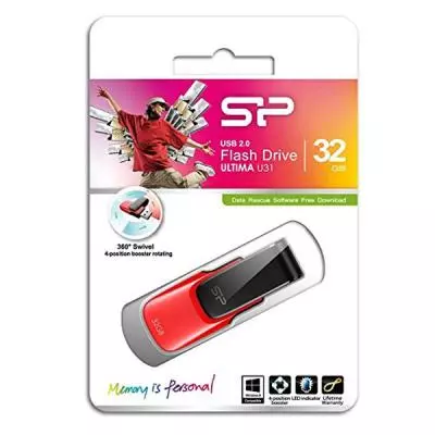 USB флеш накопитель Silicon Power 32GB Ultima U31 USB 2.0 (SP032GBUF2U31V1R) - 5
