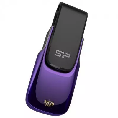 USB флеш накопитель Silicon Power 32Gb Blaze B31 Purple USB 3.0 (SP032GBUF3B31V1U) - 1