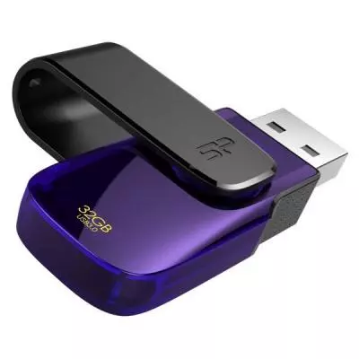 USB флеш накопитель Silicon Power 32Gb Blaze B31 Purple USB 3.0 (SP032GBUF3B31V1U) - 2