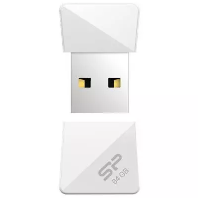 USB флеш накопитель Silicon Power 64Gb Touch T08 White USB 2.0 (SP064GBUF2T08V1W) - 2 USB флеш накопитель Silicon Power 64Gb Touch T08 White USB 2.0 (SP064GBUF2T08V1W) - 2