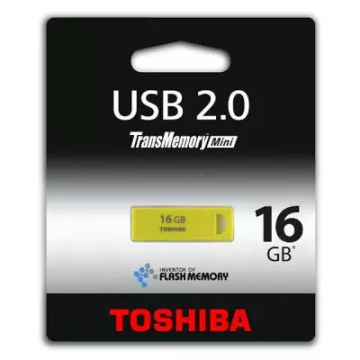 USB флеш накопитель Toshiba 16Gb Enshu Yellow/Green USB 2.0 (THNU16ENSYELL(BL5) - 1 USB флеш накопитель Toshiba 16Gb Enshu Yellow/Green USB 2.0 (THNU16ENSYELL(BL5) - 1