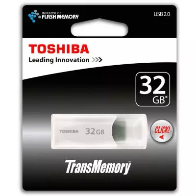 USB флеш накопитель Toshiba 32Gb KAMOME White USB 2.0 (THNU32KAMWHT(6) - 2 USB флеш накопитель Toshiba 32Gb KAMOME White USB 2.0 (THNU32KAMWHT(6) - 2