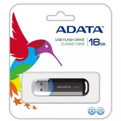 USB флеш накопитель ADATA 16Gb C906 Black USB 2.0 (АС906-16G-RBK) - 3