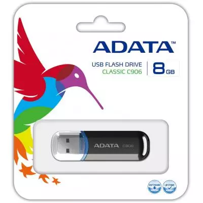 USB флеш накопитель ADATA 8Gb C906 Black USB 2.0 (АС906-8G-RBK) - 3 USB флеш накопитель ADATA 8Gb C906 Black USB 2.0 (АС906-8G-RBK) - 3