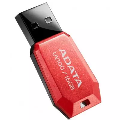 USB флеш накопитель ADATA 16Gb UV100 Red USB 2.0 (AUV100-16G-RRD) - 1