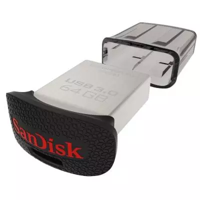 USB флеш накопитель SanDisk 64GB Cruzer Fit Ultra USB 3.0 (SDCZ43-064G-G46) - 2 USB флеш накопитель SanDisk 64GB Cruzer Fit Ultra USB 3.0 (SDCZ43-064G-G46) - 2