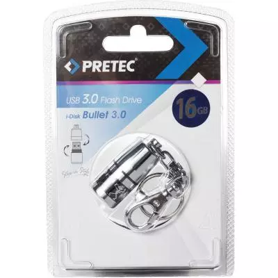 USB флеш накопитель Pretec 16GB Pretec i-Disk Bullet USB 3.0 (B3U16G-ST) - 3 USB флеш накопитель Pretec 16GB Pretec i-Disk Bullet USB 3.0 (B3U16G-ST) - 3