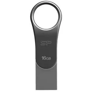 USB флеш накопитель Silicon Power 16GB Mobile C80 Silver USB 3.2 (SP016GBUC3C80V1S)