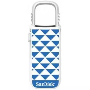 USB флеш накопитель SanDisk 16GB Cruzer U Blue Triangles USB 2.0 (SDCZ59-016G-B35BT)