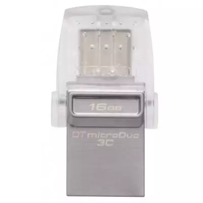 USB флеш накопитель Kingston 16GB DataTraveler microDuo 3C USB 3.1 (DTDUO3C/16GB)