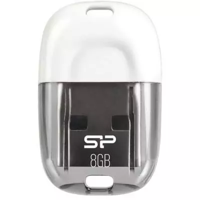 USB флеш накопитель Silicon Power 8GB Touch T09 White USB 2.0 (SP008GBUF2T09V1W)