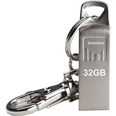 USB флеш накопитель Strontium Flash 32GB AMMO Metal Silver USB 2.0 (SR32GSLAMMO)