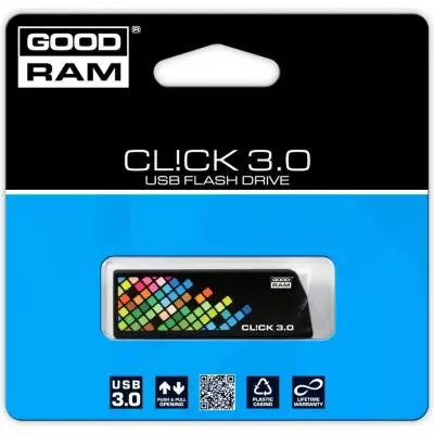 USB флеш накопитель Goodram 32GB CL!CK Black USB 3.0 (PD32GH3GRCLKR9) - 4 USB флеш накопитель Goodram 32GB CL!CK Black USB 3.0 (PD32GH3GRCLKR9) - 4