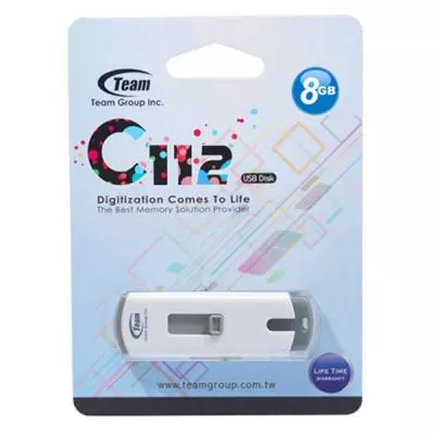 USB флеш накопитель Team 8GB C112 Gray USB 2.0 (TC1128GC01) - 3