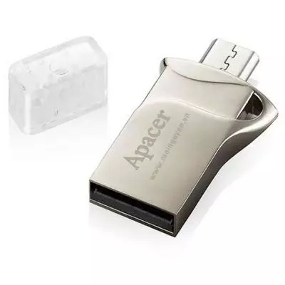 USB флеш накопитель Apacer 8GB AH173 Silver USB 2.0 OTG (AP8GAH173S-1) - 2 USB флеш накопитель Apacer 8GB AH173 Silver USB 2.0 OTG (AP8GAH173S-1) - 2