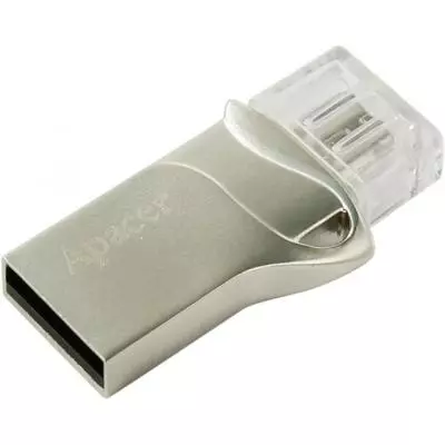 USB флеш накопитель Apacer 8GB AH173 Silver USB 2.0 OTG (AP8GAH173S-1) - 4 USB флеш накопитель Apacer 8GB AH173 Silver USB 2.0 OTG (AP8GAH173S-1) - 4