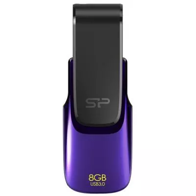 USB флеш накопитель Silicon Power 8GB Blaze B31 Purple USB 3.0 (SP008GBUF3B31V1U)