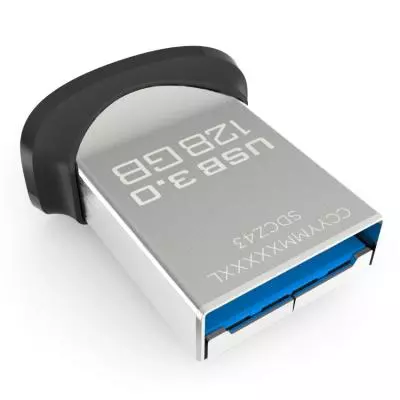 USB флеш накопитель SanDisk 128Gb Cruzer Fit Ultra USB 3.0 (SDCZ43-128G-G46) - 1 USB флеш накопитель SanDisk 128Gb Cruzer Fit Ultra USB 3.0 (SDCZ43-128G-G46) - 1