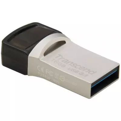 USB флеш накопитель Transcend 16GB JetFlash 890S Silver USB 3.1 (TS16GJF890S) - 1 USB флеш накопитель Transcend 16GB JetFlash 890S Silver USB 3.1 (TS16GJF890S) - 1