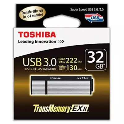 USB флеш накопитель Toshiba 32GB Oshumi EX-|| Silver USB 3.0 (THNV32OSUSIL(8) - 2 USB флеш накопитель Toshiba 32GB Oshumi EX-|| Silver USB 3.0 (THNV32OSUSIL(8) - 2