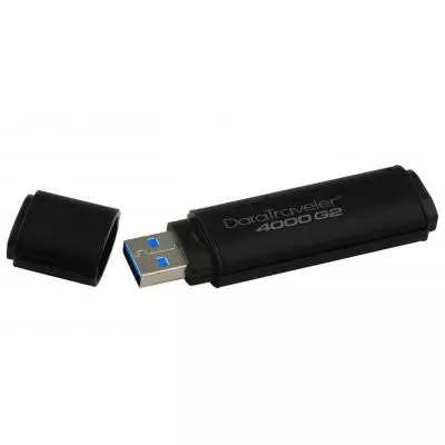 USB флеш накопитель Kingston 8GB DataTraveler 4000 G2 Metal Black USB 3.0 (DT4000G2/8GB) - 2 USB флеш накопитель Kingston 8GB DataTraveler 4000 G2 Metal Black USB 3.0 (DT4000G2/8GB) - 2