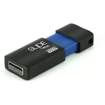 USB флеш накопитель Goodram 16GB SLIDE Blue USB 2.0 (PD16GH2GRSLBR10) - 3