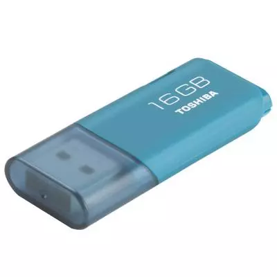 USB флеш накопитель Toshiba 16GB Hayabusa Aqua USB 2.0 (THN-U202L0160E4) - 1 USB флеш накопитель Toshiba 16GB Hayabusa Aqua USB 2.0 (THN-U202L0160E4) - 1