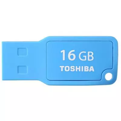 USB флеш накопитель Toshiba 16GB Mikawa Cyan USB 2.0 (THN-U201C0160M4)