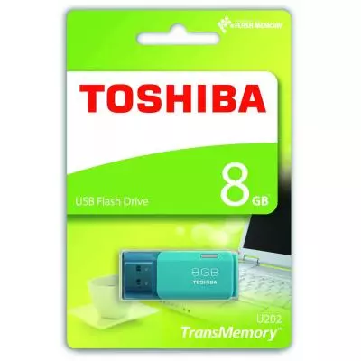 USB флеш накопитель Toshiba 8GB Hayabusa Aqua USB 2.0 (THN-U202L0080E4) - 1 USB флеш накопитель Toshiba 8GB Hayabusa Aqua USB 2.0 (THN-U202L0080E4) - 1