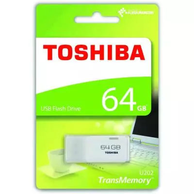 USB флеш накопитель Toshiba 64GB Hayabusa White USB 3.0 (THN-U202W0640E4) - 1 USB флеш накопитель Toshiba 64GB Hayabusa White USB 3.0 (THN-U202W0640E4) - 1