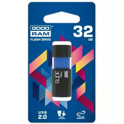 USB флеш накопитель Goodram 32GB Sl!de Blue USB 2.0 (PD32GH2GRSLBR10) - 4 USB флеш накопитель Goodram 32GB Sl!de Blue USB 2.0 (PD32GH2GRSLBR10) - 4