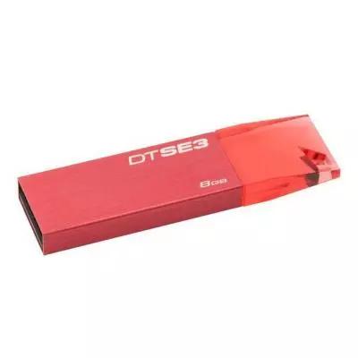 USB флеш накопитель Kingston 8GB DTSE3 Metalic Red USB 2.0 (KC-U688G-4C1R) - 1 USB флеш накопитель Kingston 8GB DTSE3 Metalic Red USB 2.0 (KC-U688G-4C1R) - 1