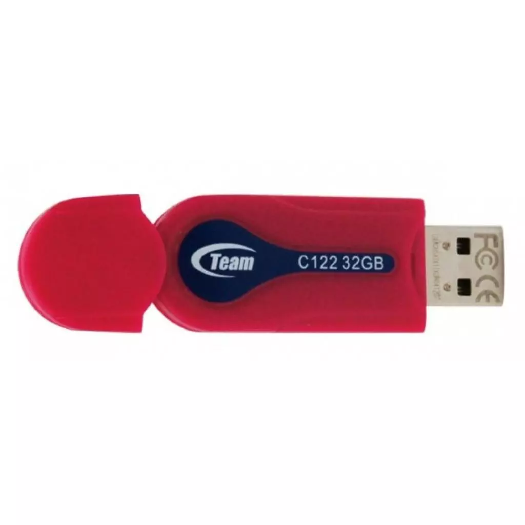 USB флеш накопитель Team 32GB C122 Red USB 2.0 (TC12232GR01) - 1 USB флеш накопитель Team 32GB C122 Red USB 2.0 (TC12232GR01) - 1