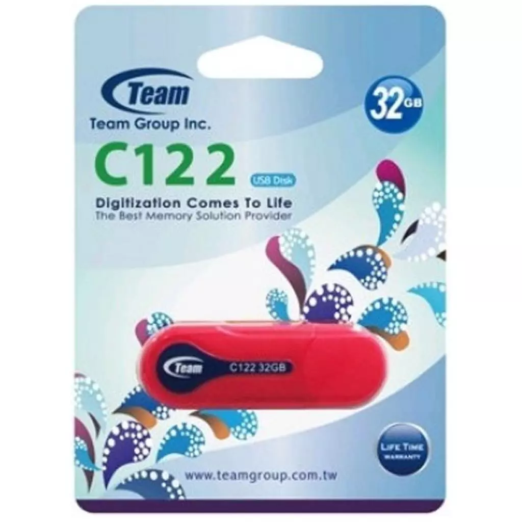 USB флеш накопитель Team 32GB C122 Red USB 2.0 (TC12232GR01) - 2 USB флеш накопитель Team 32GB C122 Red USB 2.0 (TC12232GR01) - 2