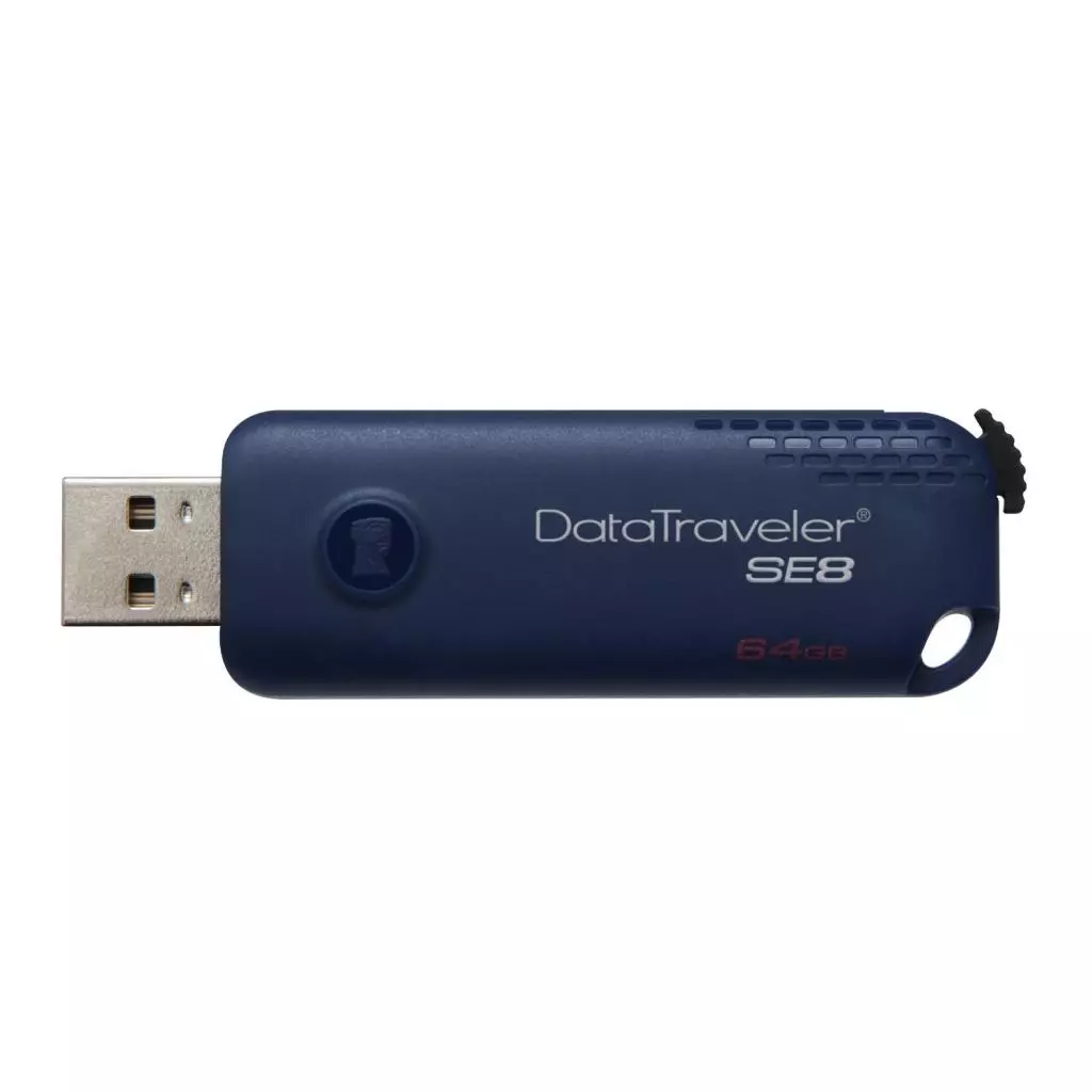 USB флеш накопитель Kingston 64GB DT SE 8 Blue USB 2.0 (DTSE8/64GB) - 3