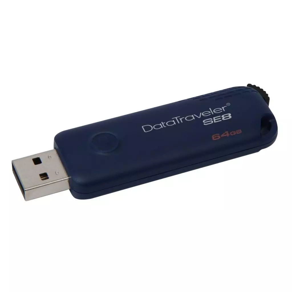USB флеш накопитель Kingston 64GB DT SE 8 Blue USB 2.0 (DTSE8/64GB) - 4