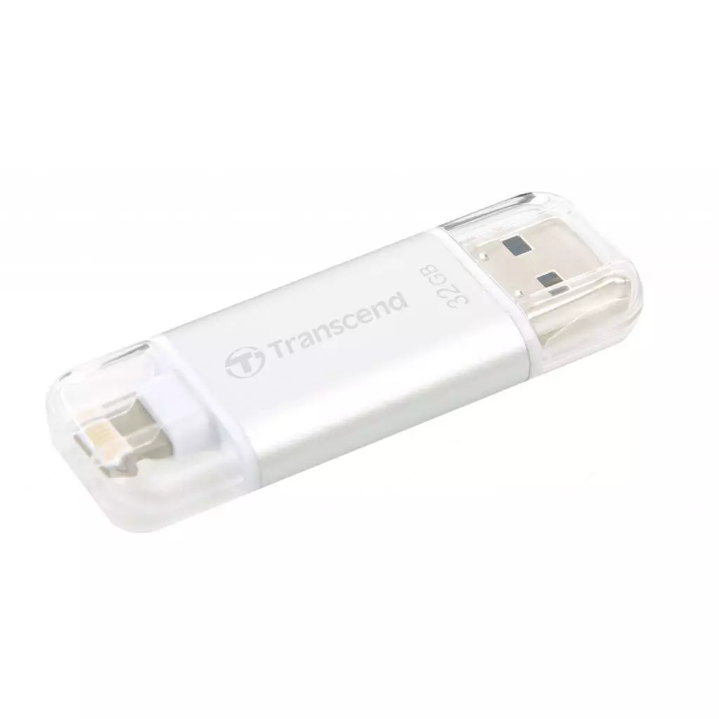 USB флеш накопитель Transcend 32GB JetDrive Go 300 Silver USB 3.1 (TS32GJDG300S) - 1 USB флеш накопитель Transcend 32GB JetDrive Go 300 Silver USB 3.1 (TS32GJDG300S) - 1