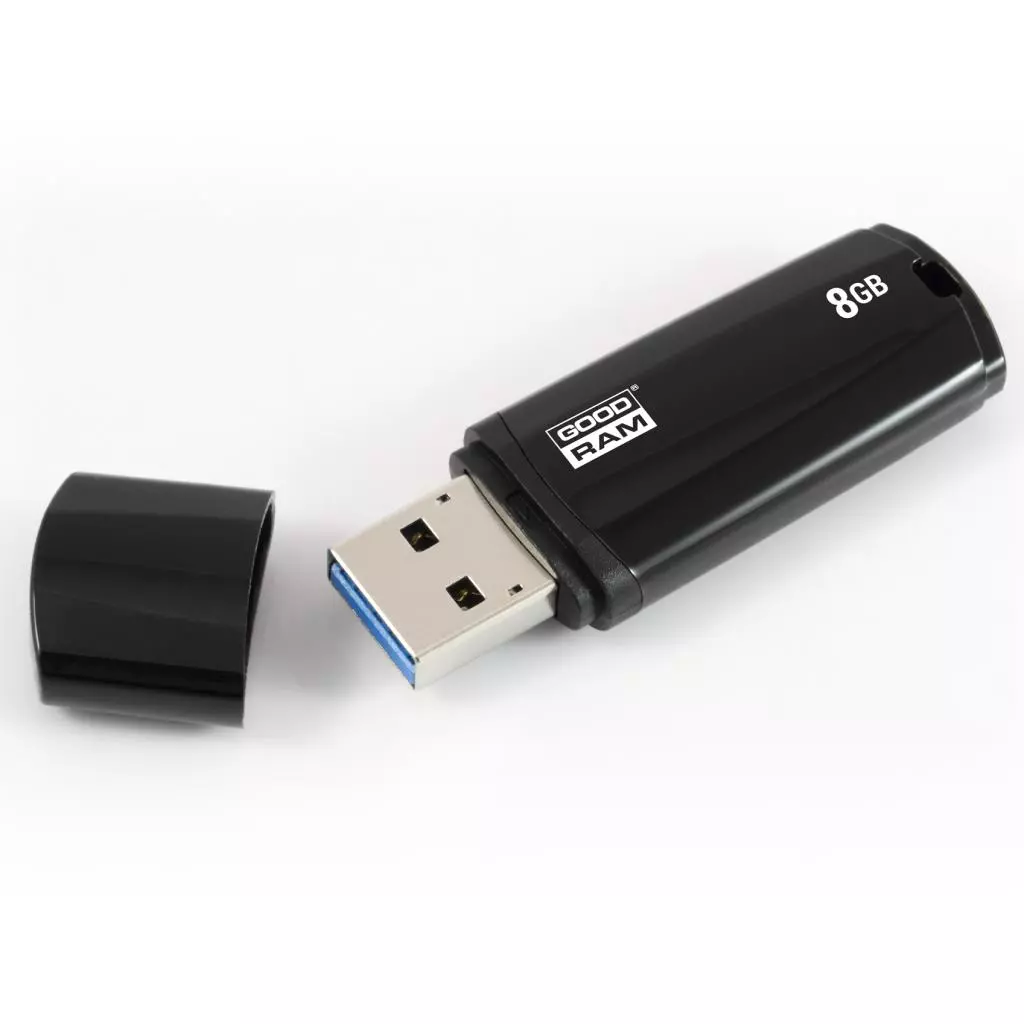 USB флеш накопитель Goodram 8GB Mimic Black USB 3.0 (UMM3-0080K0R11) - 2