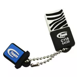 USB флеш накопитель Team 64GB C118 Black USB 2.0 (TC11864GB01)