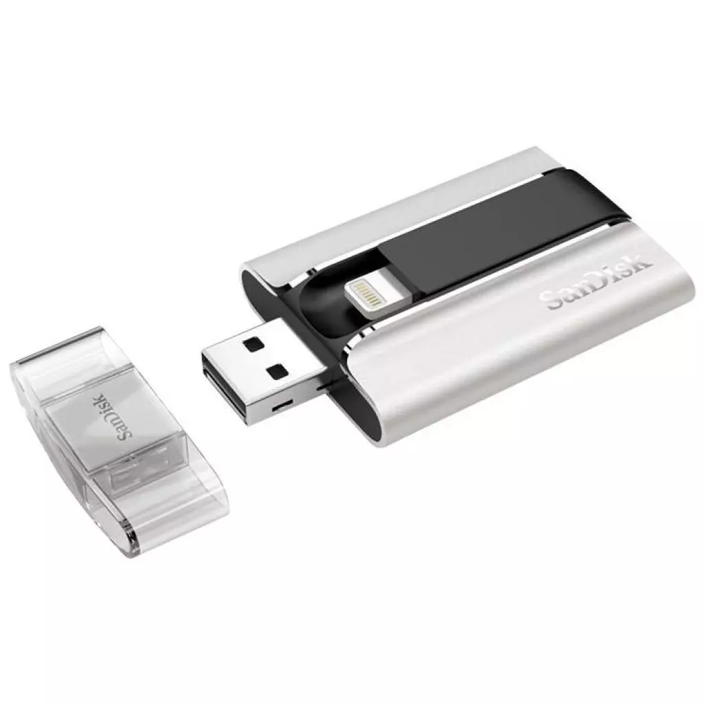 USB флеш накопитель SanDisk 128GB iXpand USB 2.0/Lightning (SDIX-128G-G57) - 4 USB флеш накопитель SanDisk 128GB iXpand USB 2.0/Lightning (SDIX-128G-G57) - 4