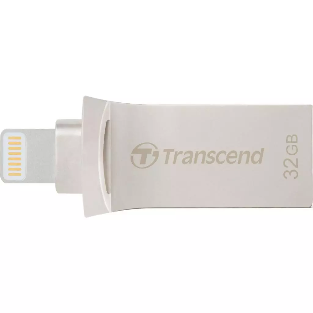 USB флеш накопитель Transcend 32GB JetDrive Go 500 Silver USB 3.1/Lightning (TS32GJDG500S)